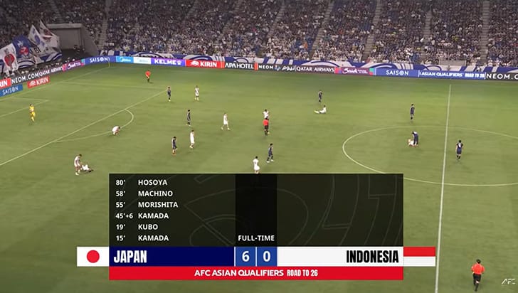 Timnas Indonesia Takluk 0-6 dari Jepang di Laga Terakhir Kualifikasi Piala Dunia 2026 2 kualifikasi piala dunia timnas indonesia vs jepang
