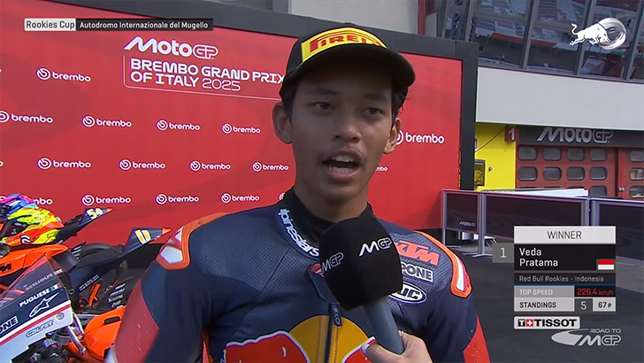 veda ega pratama red bull rookies cup
