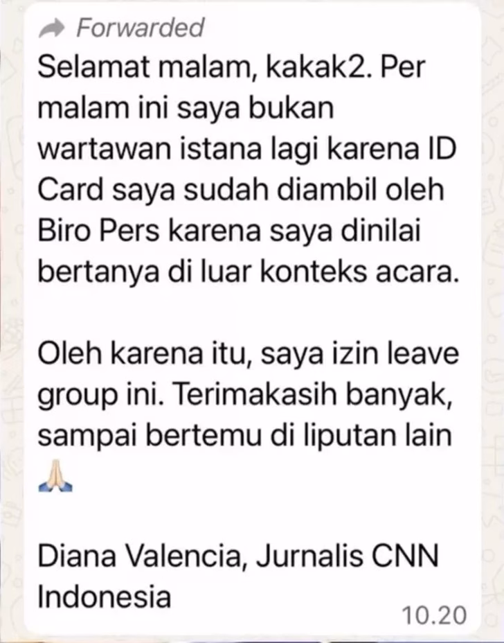 kartu liputan wartawan cnn pers jurnalis mbg istana