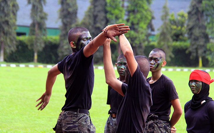 50 Calon Taruna-Taruni Resmi Akhiri Masa Basis di SMA Taruna Pelita Nusantara Bandung 1 sma taruna pelita nusantara bandung